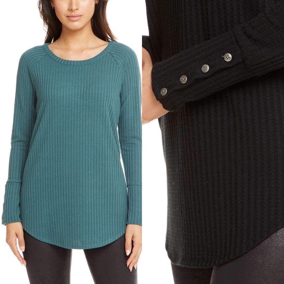 Chaser Women’s green thermal sweater size small - Picture 7 of 7